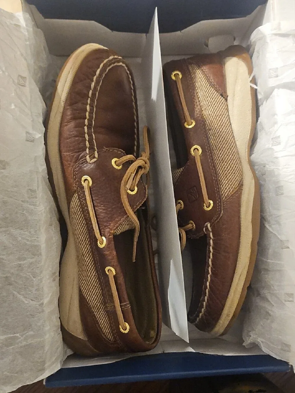 Women's Sperry's Brown Leather Boat Shoes